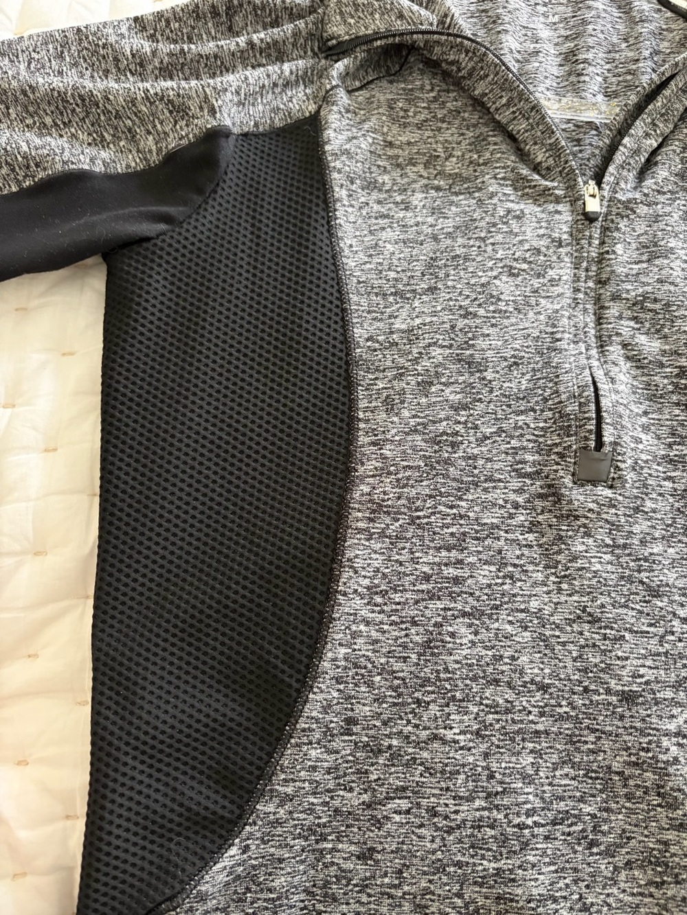 Athleta gray and black zip pullover size medium - Picture 7 of 10